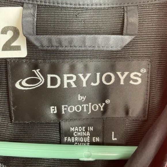 FootJoy DryJoys Red Short Sleeve 1/2 Zip Rain Windbreaker Jacket Men Size Large - Picture 2 of 11